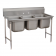 Advance Tabco 9-63-54 68” Three Compartment Stainless Steel Regaline Sink - Super Saver 9 Series