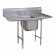 Advance Tabco 9-81-20-36RL 94” One Compartment Stainless Steel Regaline Sink With Two Drainboards - Super Saver 9 Series