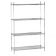 Advance Tabco ECC-1836 18" x 36" Chrome-Plated Wire Shelving Combo With 4 Shelves