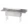 Advance Tabco FC-3-1818-24RL 102” Fabricated Economy Three Compartment Stainless Steel Sink With Two Drainboards