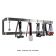 Advance Tabco GW-96 96" Powder Coated Steel Wall Mounted Double Bar Pot Rack with 18 Double Prong Hooks