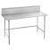 Advance Tabco TVKS-240 Stainless Steel 30" x 24" Work Table w/ 10" Backsplash And Stainless Steel Legs