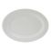 Tuxton ALH-100 Alaska 10" x 7 1/4" Oval Porcelain White Wide Rim Rolled Edge China Platter