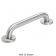 Alpine Industries 484-18 Stainless Steel 18" Long ADA Compliant Safety Grab Bar With Flange Covered Mounting