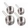 American Metalcraft MCW4 4-Piece Stainless Steel Measuring Cup Set