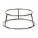 American Metalcraft RSRB4 Short 7-1/2" Black Round Rubber Coated Steel Pizza Stand