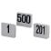 American Metalcraft 4100 4" x 4" Plastic Table Number Cards, Numbers 1 Through 100