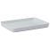 American Metalcraft BL11W White Del Mar Collection 11 3/8 Inch x 8 3/8 Inch Rectangular ABS Plastic Stackable Serving Tray / Lid For B11W Serving Bowl