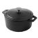 American Metalcraft CIPR4 9 1/2" x 4 1/4" Large 4 Qt Round Cast Iron Casserole Dish with Handles