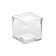 American Metalcraft GJ6 6 Ounce Square Glass Condiment Jar