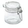 American Metalcraft HMMJ5 Clear 5 oz 3 1/4 Inch Diameter Round Glass Mini Apothecary Jar With Hinged Lid