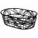 American Metalcraft OLB9 Black 9" x 6-3/4" Wrought Iron Oval Bread Basket