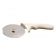 American Metalcraft PIZW1 4" Stainless Steel Pizza Cutter With White Plastic Handle