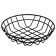 American Metalcraft WIB80 Black 8" Round Wire Basket