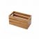 American Metalcraft WTBA12 12 1/4" x 6 1/4" x 6" Bamboo Wood Rectangular Crate