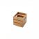 American Metalcraft WTBA6 6 1/4" x 5 3/4" x 5 3/4" Bamboo Wooden Square Crate