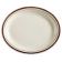 CAC AZ-12 9.5" Ceramic Arizona Narrow Rim Oval Platter/Brown Speckled