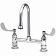 T&S Brass B-0323-04 Deck Mount Medical Faucet with Rigid Gooseneck Nozzle and Wrist Action Handles