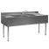 Eagle Group B7C-22 84" Underbar Sink with Three Compartments and Two 19" Drainboards