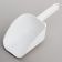 Bar Maid CR-838W 32 oz White Polystyrene Scoop With Flat Bowl And Hook Handle