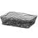 Tablecraft BK17212 12" x 9" x 3 1/2" Artisan Collection Rectangular Black Powder Coated Metal Basket