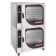 Blodgett Combi CNVX-14E DBL Double-Stack 28 Full-Size Pan Capacity Glass Door Stainless Steel Electric Convection Ovens With Built-In Hand Showers On 4" Casters, 208V 3-Phase 38 kW