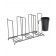 San Jamar C8003WFS 3 Stack Cup and Lid Wire Organizer