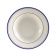CAC China BLU-105 Blue Line 16 Oz. Ceramic American White Rolled Edge Pasta Bowl