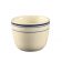 CAC China BLU-45 Blue Line 4.5 Oz. American White Ceramic Rolled Edge Chinese Style Tea Cup