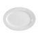 CAC China BST-12 Boston 10" Super White Porcelain Embossed Oval Platter