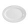 CAC China BST-14 Boston 12.5" Super White Porcelain Embossed Oval Platter