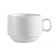 CAC China BST-35 Boston 3.5 Oz. Super White Porcelain Embossed Cup