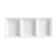 CAC China CN-D3 7-1/2" Super White Porcelain 3-Compartment Square Divided Sauce Dish