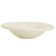CAC China GAD-10 Garden State Collection 6 3/8" Diameter Round 1 1/2" Tall 11 1/2 oz Capacity Embossed Porcelain Bone White Grapefruit Bowl