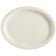 CAC China NRC-12 Narrow Rim Collection 9 1/2" x 7 1/4" Oval 3/4" High American White Stoneware Ceramic Platter