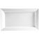 CAC China PNS-12 Prince Square Collection 10" x 5 1/2" Rectangular 1" High 12 oz Capacity Super White Porcelain Platter