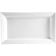 CAC China PNS-13 Prince Square Collection 11 1/2" x 6 1/4" Rectangular 1" High 16 oz Capacity Super White Porcelain Platter