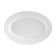 CAC China RCN-13 Clinton 11-3/4" Super White Oval Rolled Edge Serving Platter