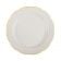 CAC China SC-9G Seville 9-5/8" American White Ceramic Scalloped Edge Plate With Gold Band