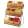Cal-Mil 1817-13 Black 17 1/2" High 13" Wide Iron 3-Tier Display With 9 Bamboo Bins