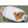 Cal-Mil 22161-15 White 23 Inch Wide Oblong Melamine Sedona Serving Platter With Handles