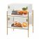 Cal-Mil 3706-1511-46 Mid-Century 16 1/4" x 11 1/4" x 18" Pastry Display Case with Brass Frame