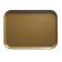 Cambro 1318513 Bayleaf Brown 12 5/8 Inch x 17 3/4 Inch Rectangular Fiberglass Camtray Cafeteria Serving Tray