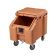 Cambro ICS100L157 Coffee Beige SlidingLid 100 Lb Portable Ice Caddy w/ Sliding Lid