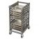 Cambro UPR1826H12580 Camshelving 12 Full-Size Pan Half-Height Ultimate Sheet Pan Rack In Brushed Graphite With Metal Casters, Unassembled