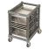 Cambro UPR1826U15580 Camshelving 15 Full-Size Pan Undercounter Ultimate Sheet Pan Rack In Brushed Graphite With Metal Casters, Unassembled