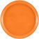 Cambro 1000222 Orange Pizzazz 10 Inch Round Fiberglass Camtray Serving Tray