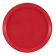 Cambro 1200510 Signal Red 12 Inch Round Fiberglass Camtray Serving Tray