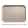 Cambro 1219D199 Taupe 12 Inch x 19 Inch Rectangular Fiberglass Healthcare Dietary Tray