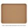Cambro 1216D508 Suede Brown 12 Inch x 16 Inch Rectangular Fiberglass Healthcare Dietary Tray